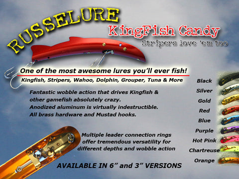 Russelure 6 1/2" Fishing Lures