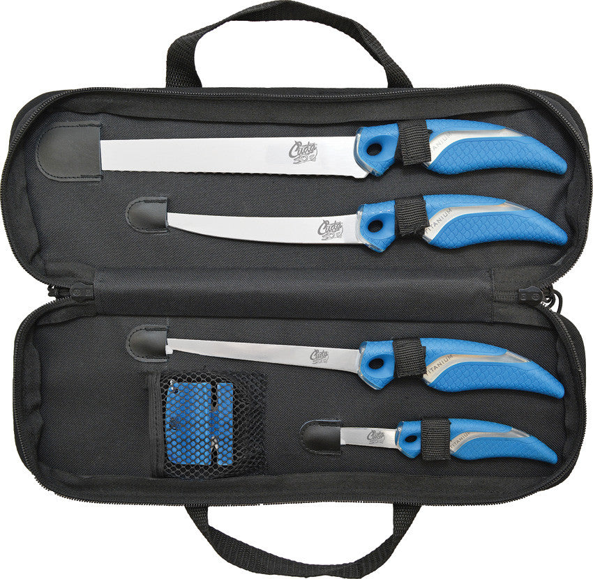 Cuda 6-Piece Knife & Sharpener Set
