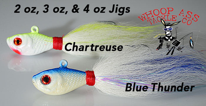 WhoopAss Large Bucktail Jigs  Nuts and Bolts of Fishing & Boating